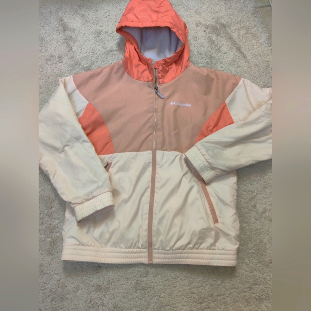 Columbia Kids' Pink and Cream Jacket
